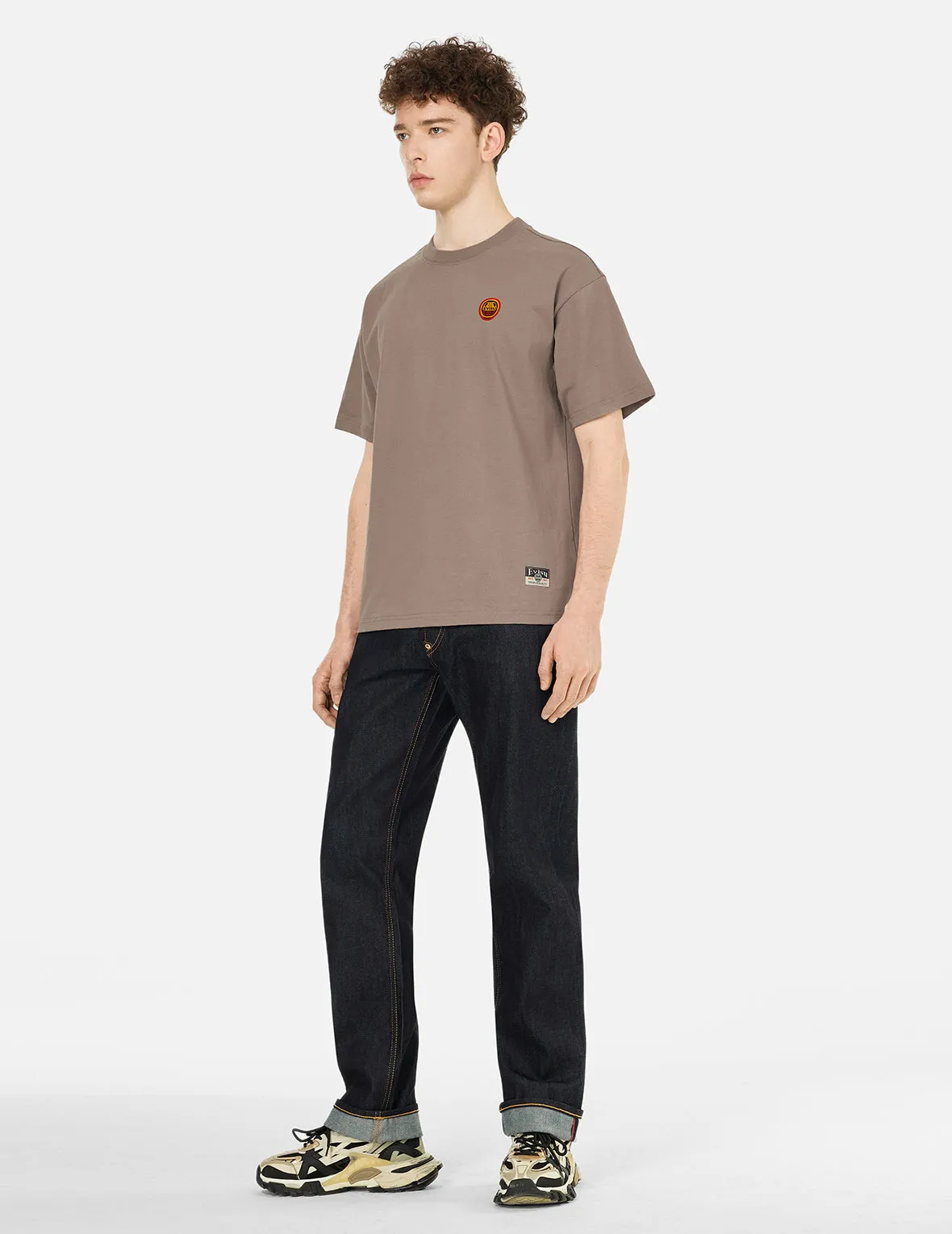 SPRING/ SUMMER COLLECTION 2025 Daruma and Logo Embroidery Relax Fit T-shirt