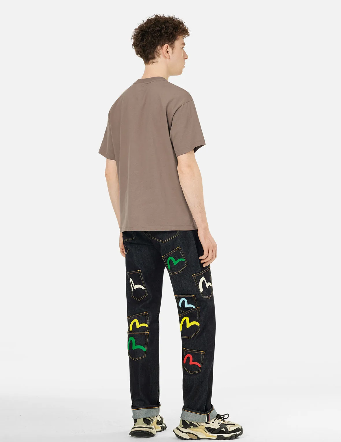 SPRING/ SUMMER COLLECTION 2025 Daruma and Logo Embroidery Relax Fit T-shirt