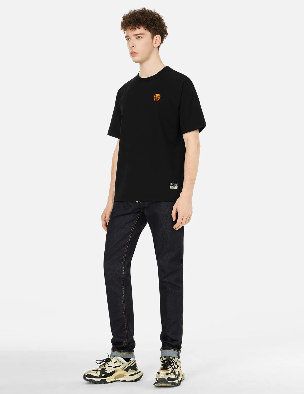 SPRING/ SUMMER COLLECTION 2025 Daruma and Logo Embroidery Relax Fit T-shirt