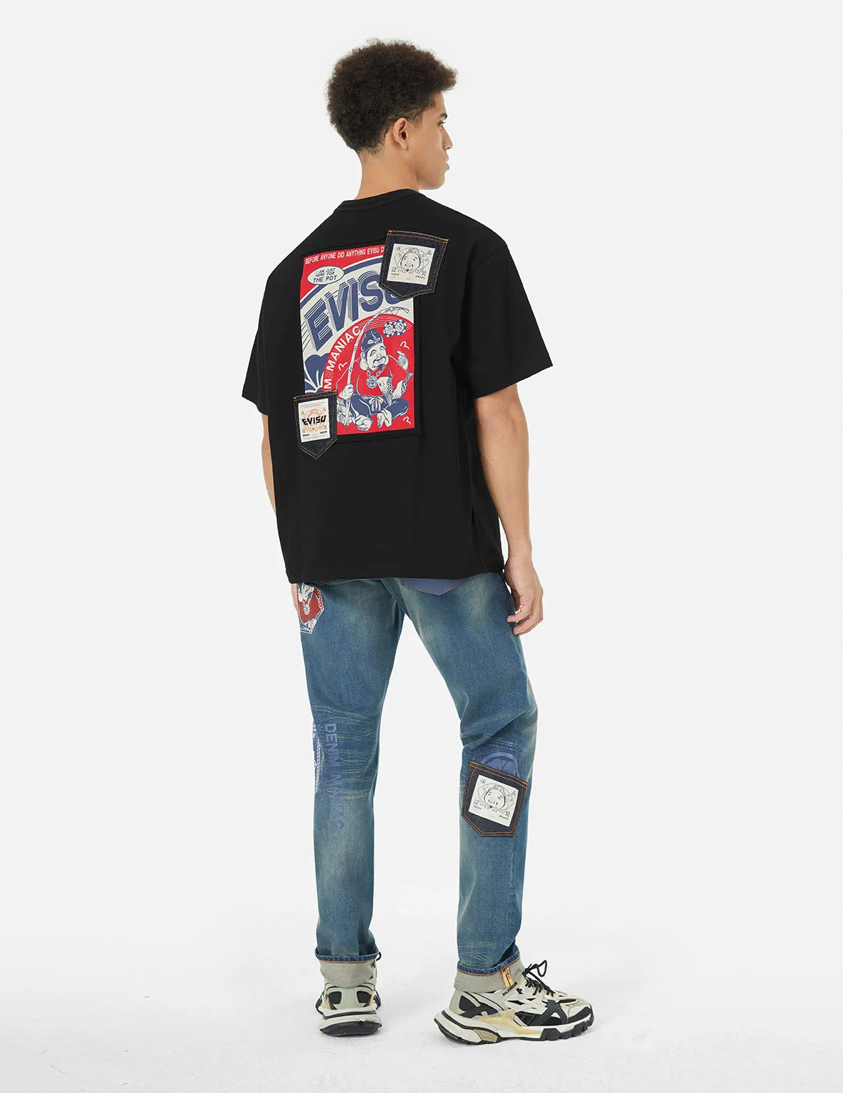 SPRING/ SUMMER COLLECTION 2025 Ebisu Poster Appliqué and Seagull Embroidery T-Shirt