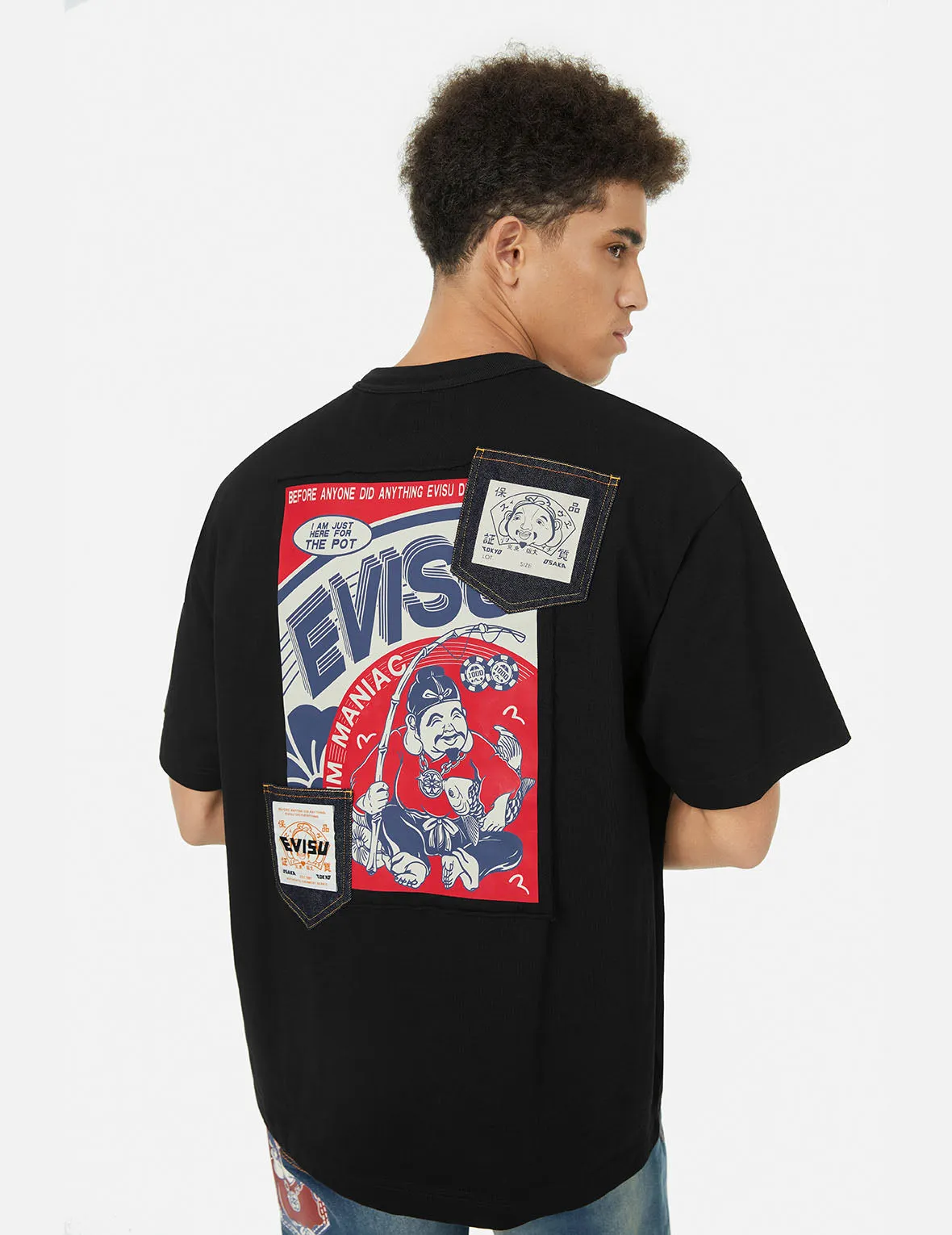 SPRING/ SUMMER COLLECTION 2025 Ebisu Poster Appliqué and Seagull Embroidery T-Shirt