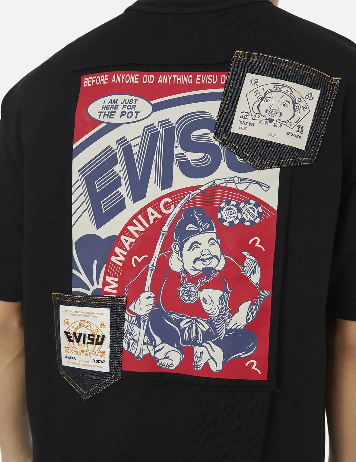 SPRING/ SUMMER COLLECTION 2025 Ebisu Poster Appliqué and Seagull Embroidery T-Shirt
