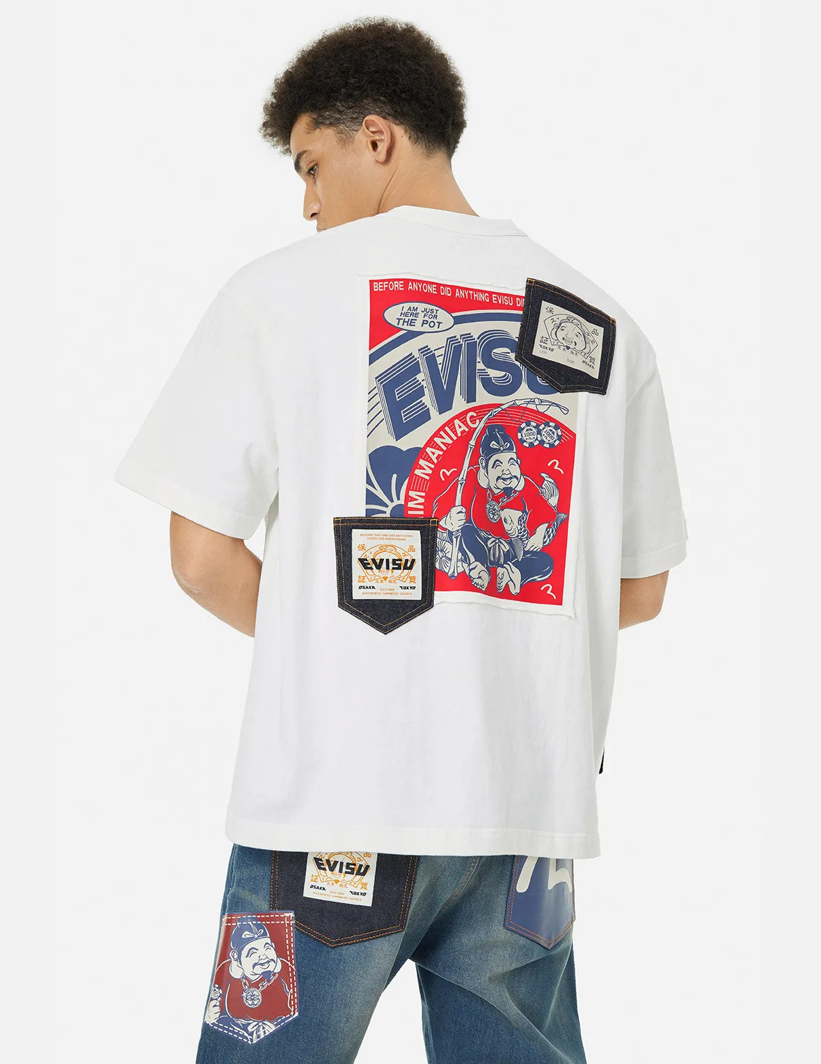 SPRING/ SUMMER COLLECTION 2025 Ebisu Poster Appliqué and Seagull Embroidery T-Shirt