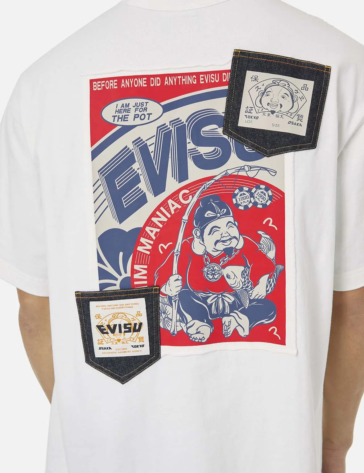 SPRING/ SUMMER COLLECTION 2025 Ebisu Poster Appliqué and Seagull Embroidery T-Shirt