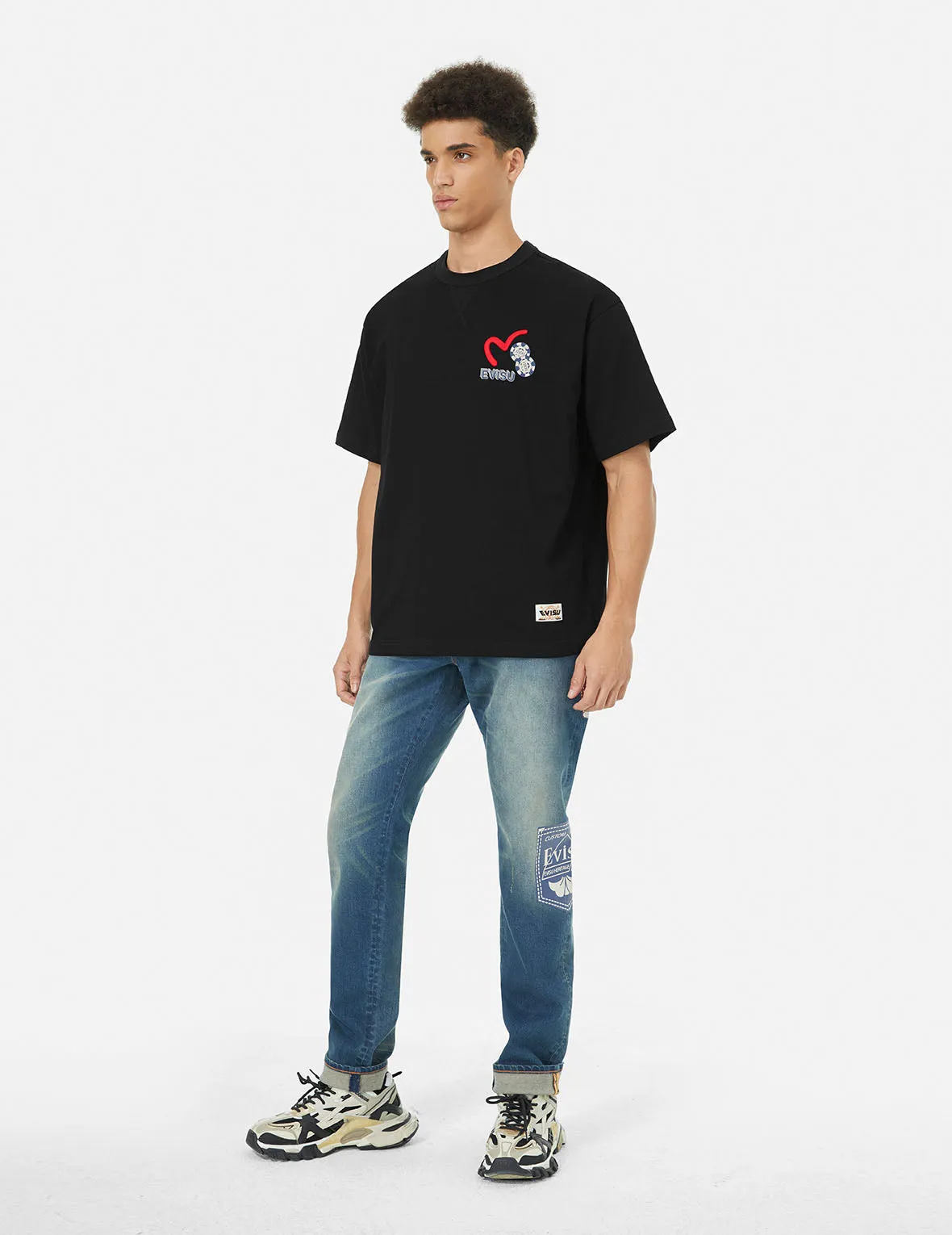 SPRING/ SUMMER COLLECTION 2025 Ebisu Poster Appliqué and Seagull Embroidery T-Shirt