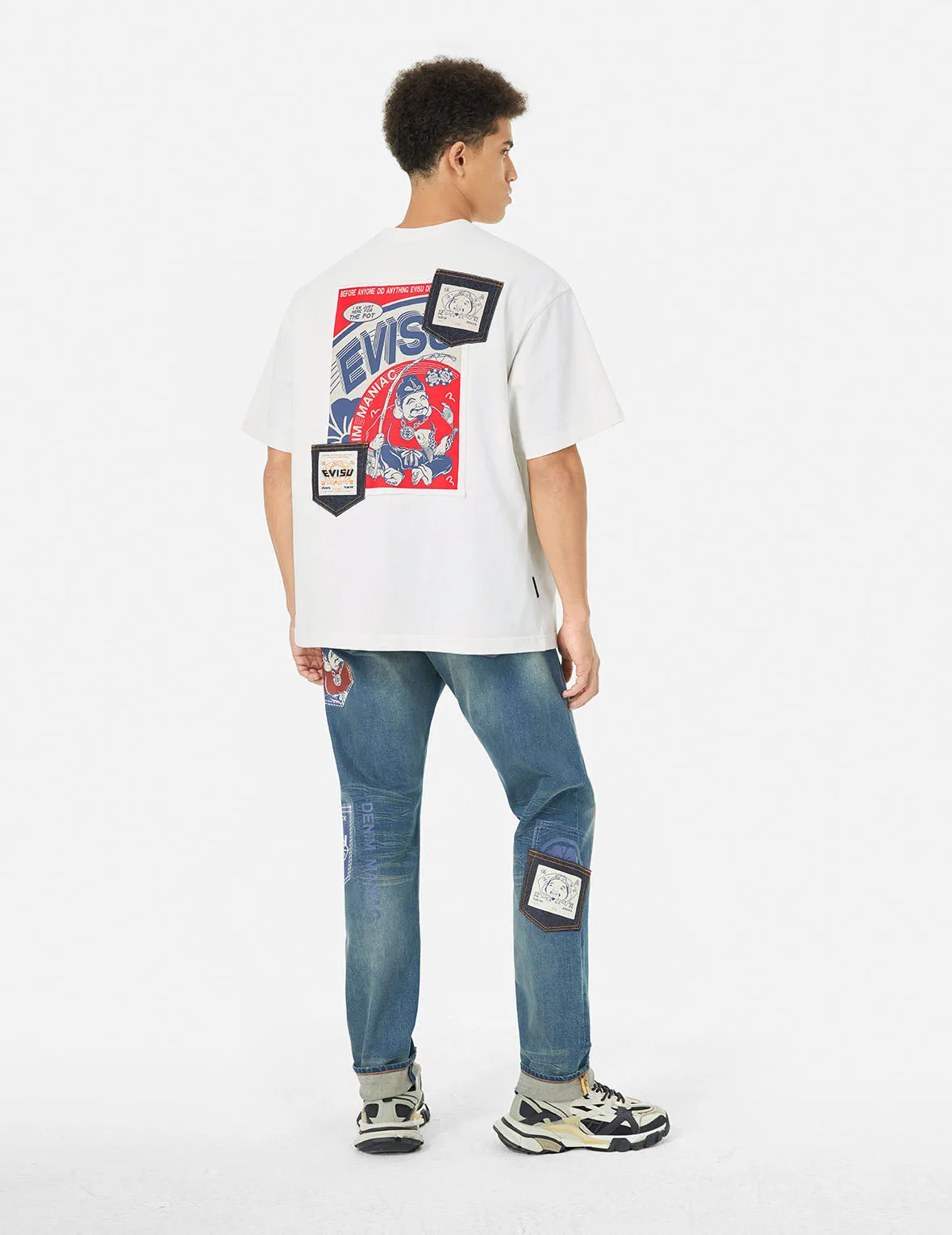 SPRING/ SUMMER COLLECTION 2025 Ebisu Poster Appliqué and Seagull Embroidery T-Shirt