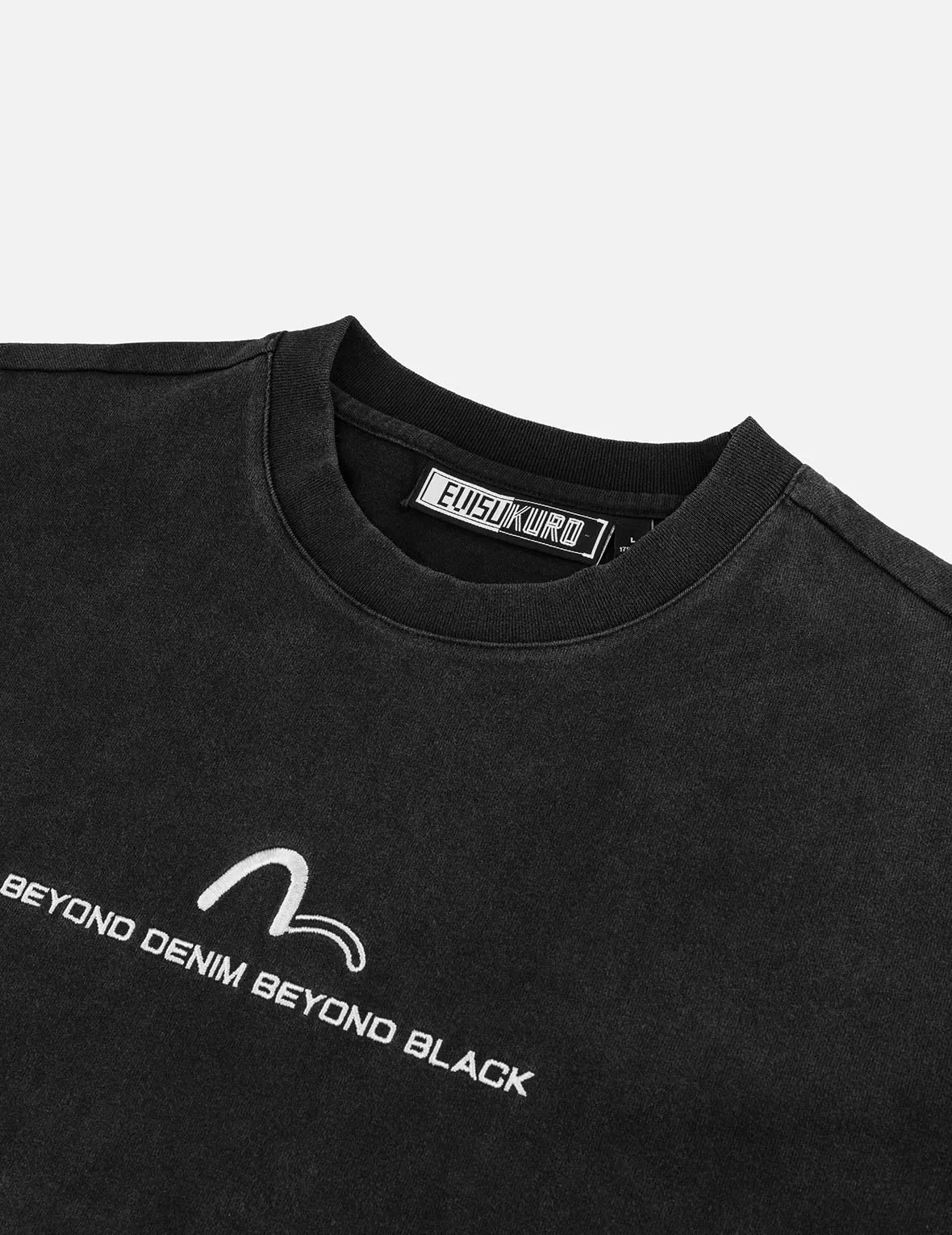 SPRING/ SUMMER COLLECTION 2025 EVISUKURO Embroidery Washed Relax Fit T-shirt