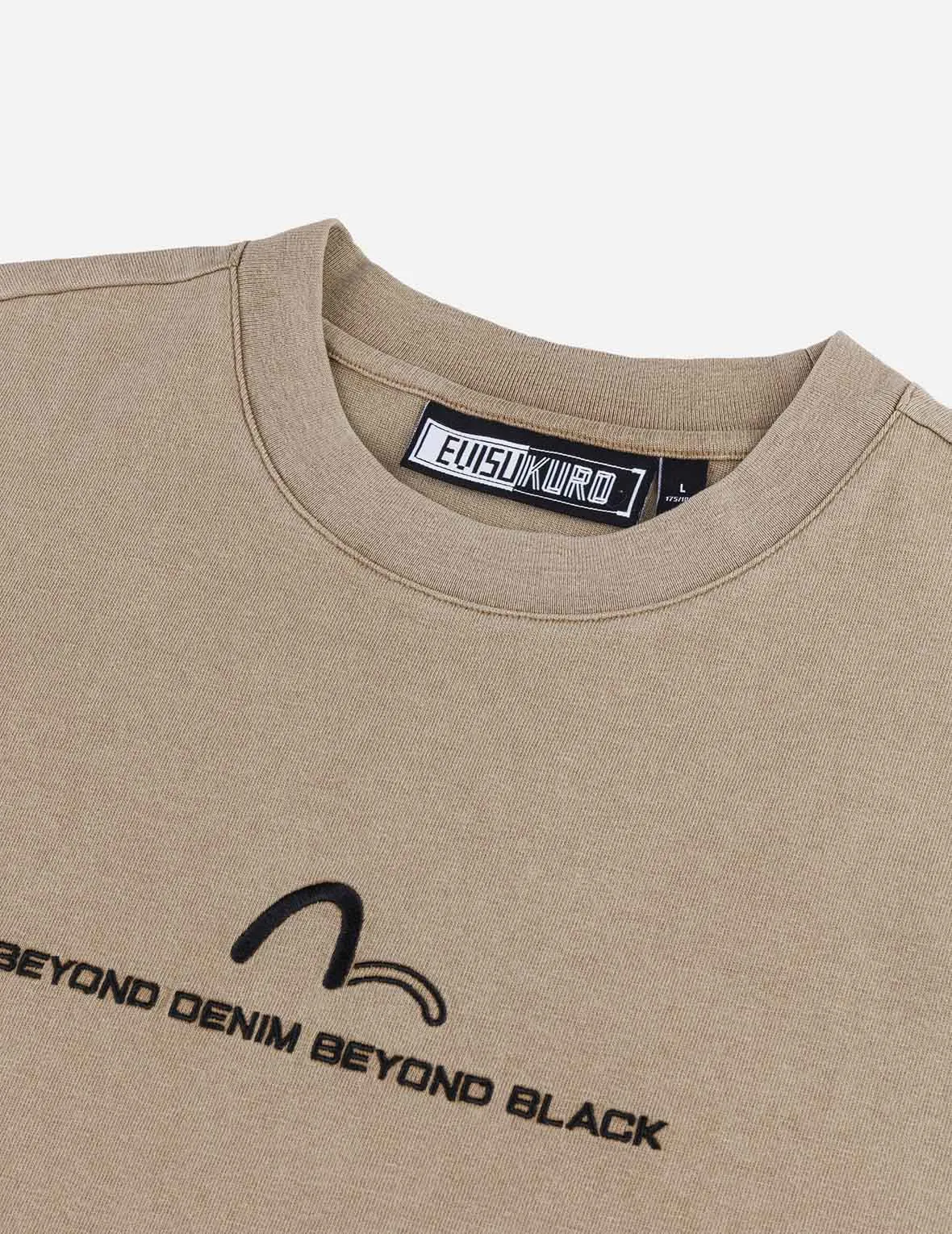 SPRING/ SUMMER COLLECTION 2025 EVISUKURO Embroidery Washed Relax Fit T-shirt