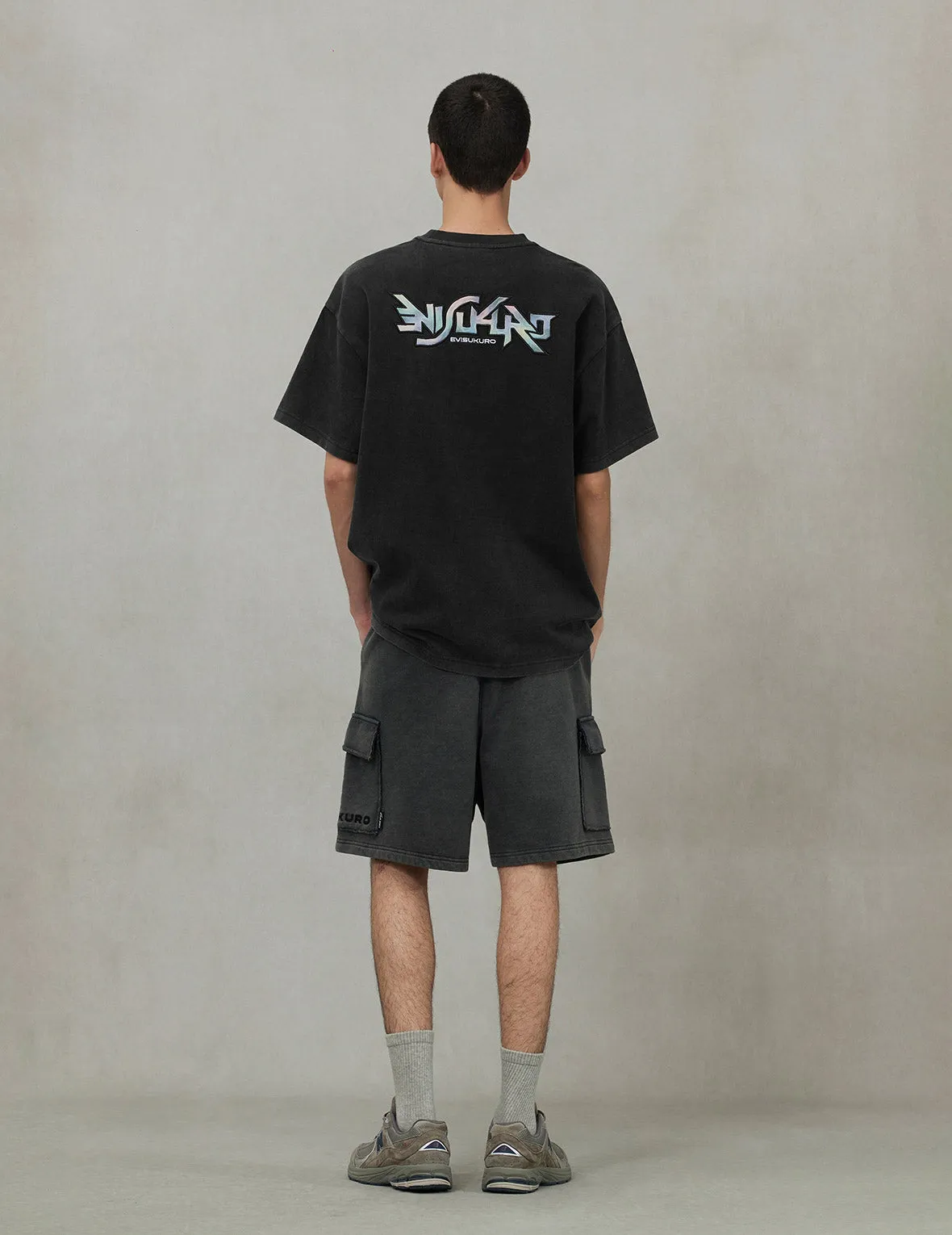 SPRING/ SUMMER COLLECTION 2025 EVISUKURO Embroidery Washed Relax Fit T-shirt