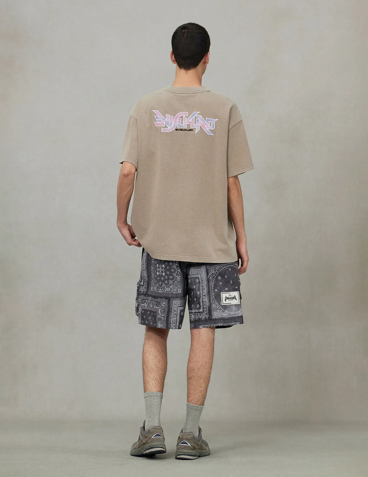 SPRING/ SUMMER COLLECTION 2025 EVISUKURO Embroidery Washed Relax Fit T-shirt