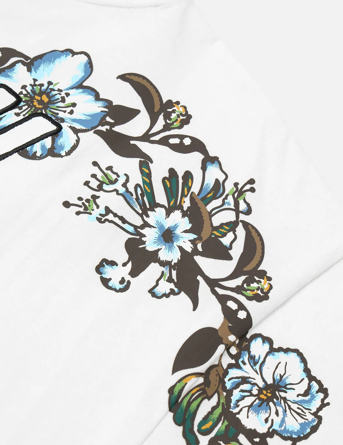 SPRING/ SUMMER COLLECTION 2025 Floral Daicock and Logo Embroidery Loose Fit T-Shirt