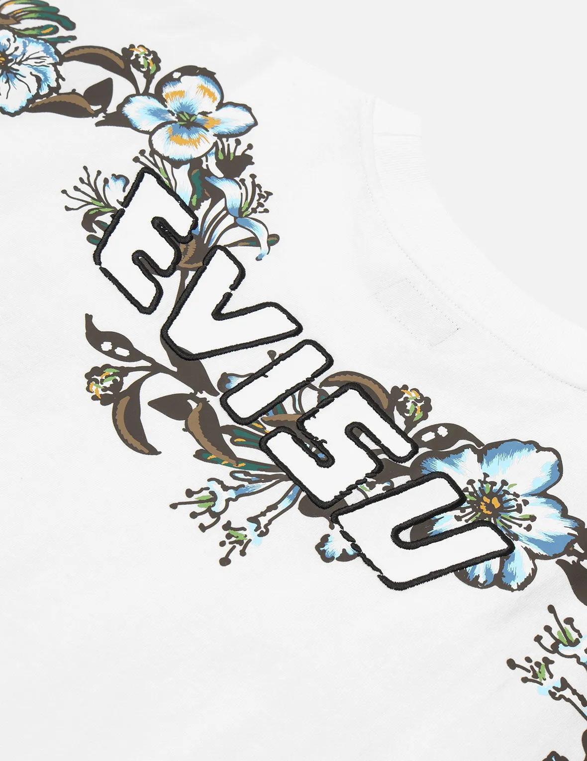 SPRING/ SUMMER COLLECTION 2025 Floral Daicock and Logo Embroidery Loose Fit T-Shirt
