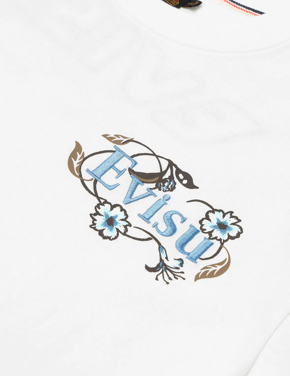 SPRING/ SUMMER COLLECTION 2025 Floral Daicock and Logo Embroidery Loose Fit T-Shirt