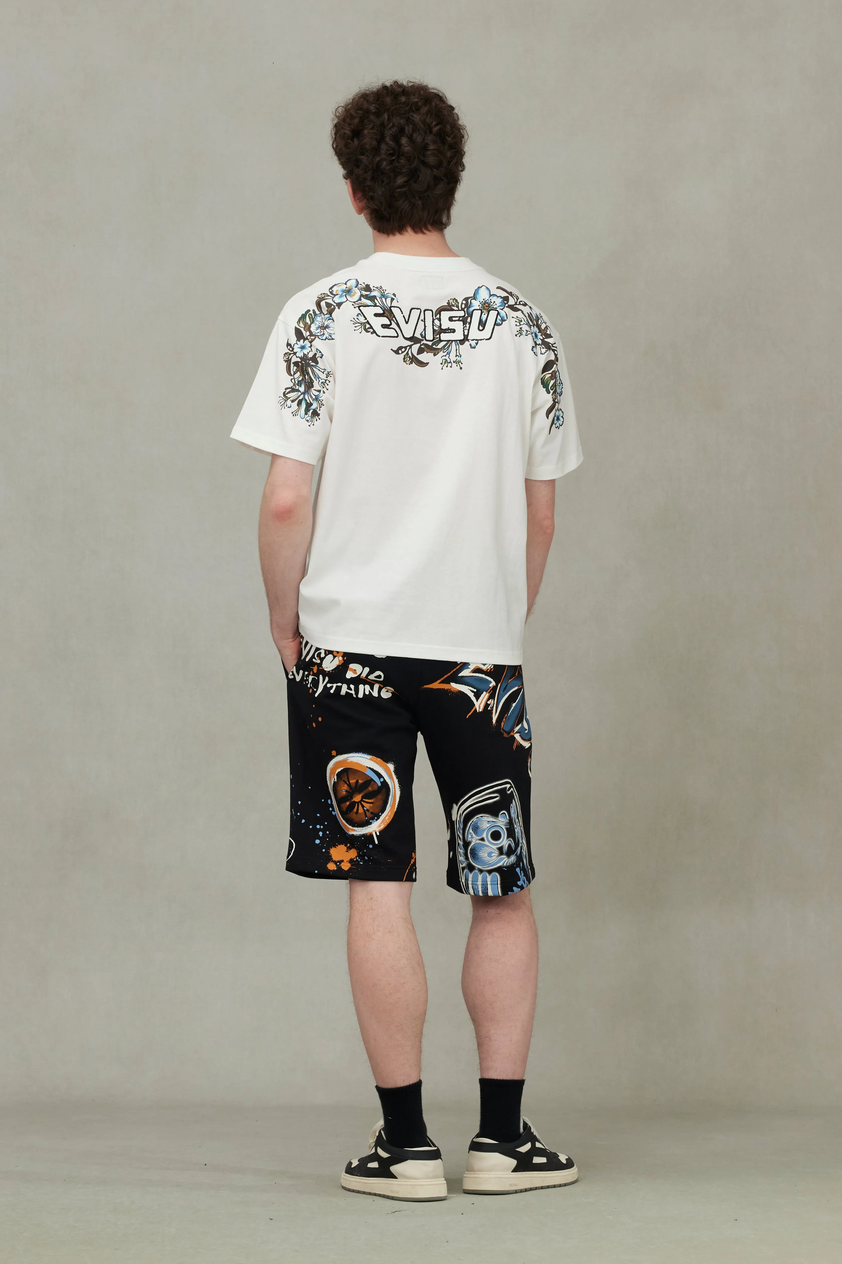SPRING/ SUMMER COLLECTION 2025 Floral Daicock and Logo Embroidery Loose Fit T-Shirt
