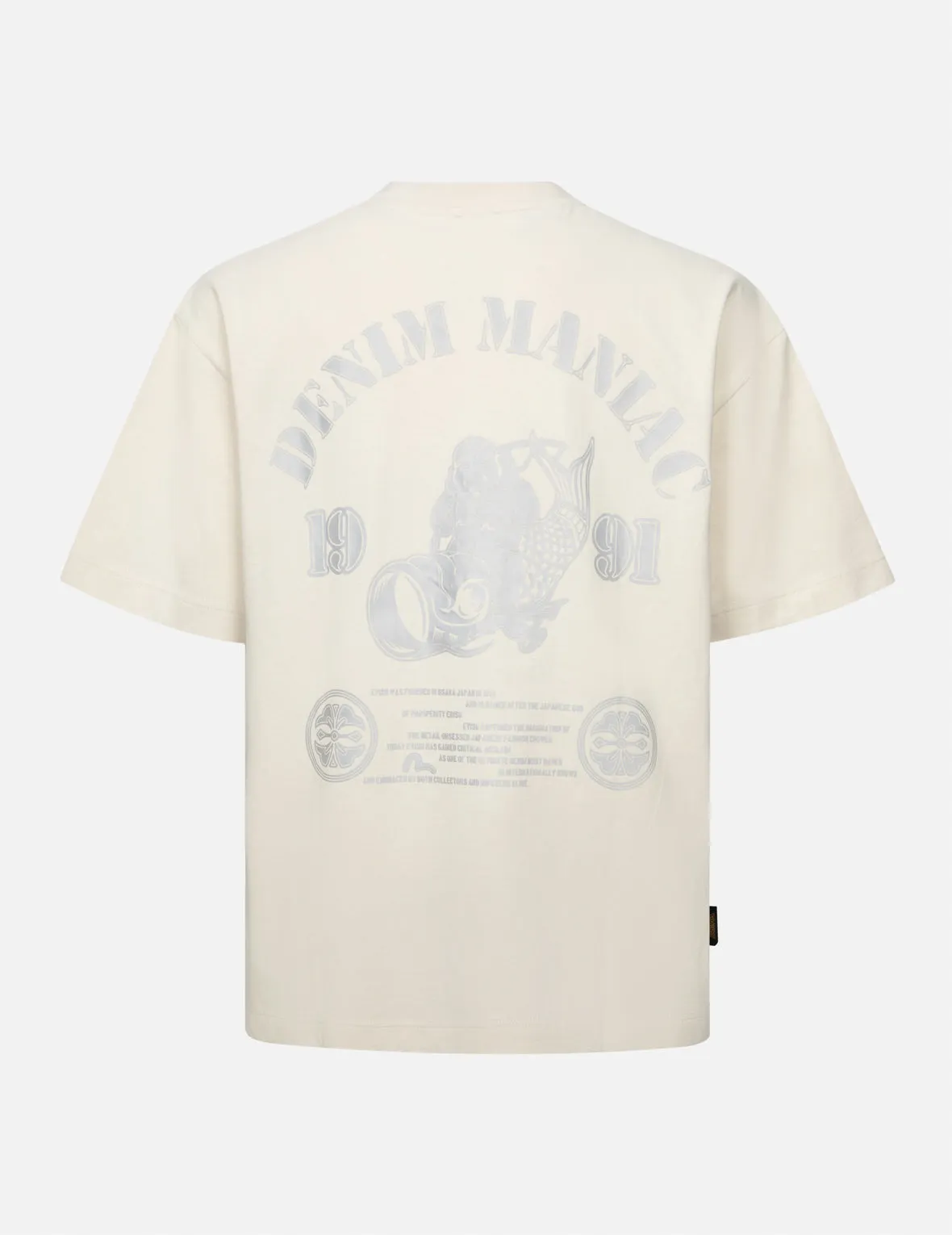 SPRING/ SUMMER COLLECTION 2025 Fortune God Reflective Heat Transfer Print Loose Fit T-shirt