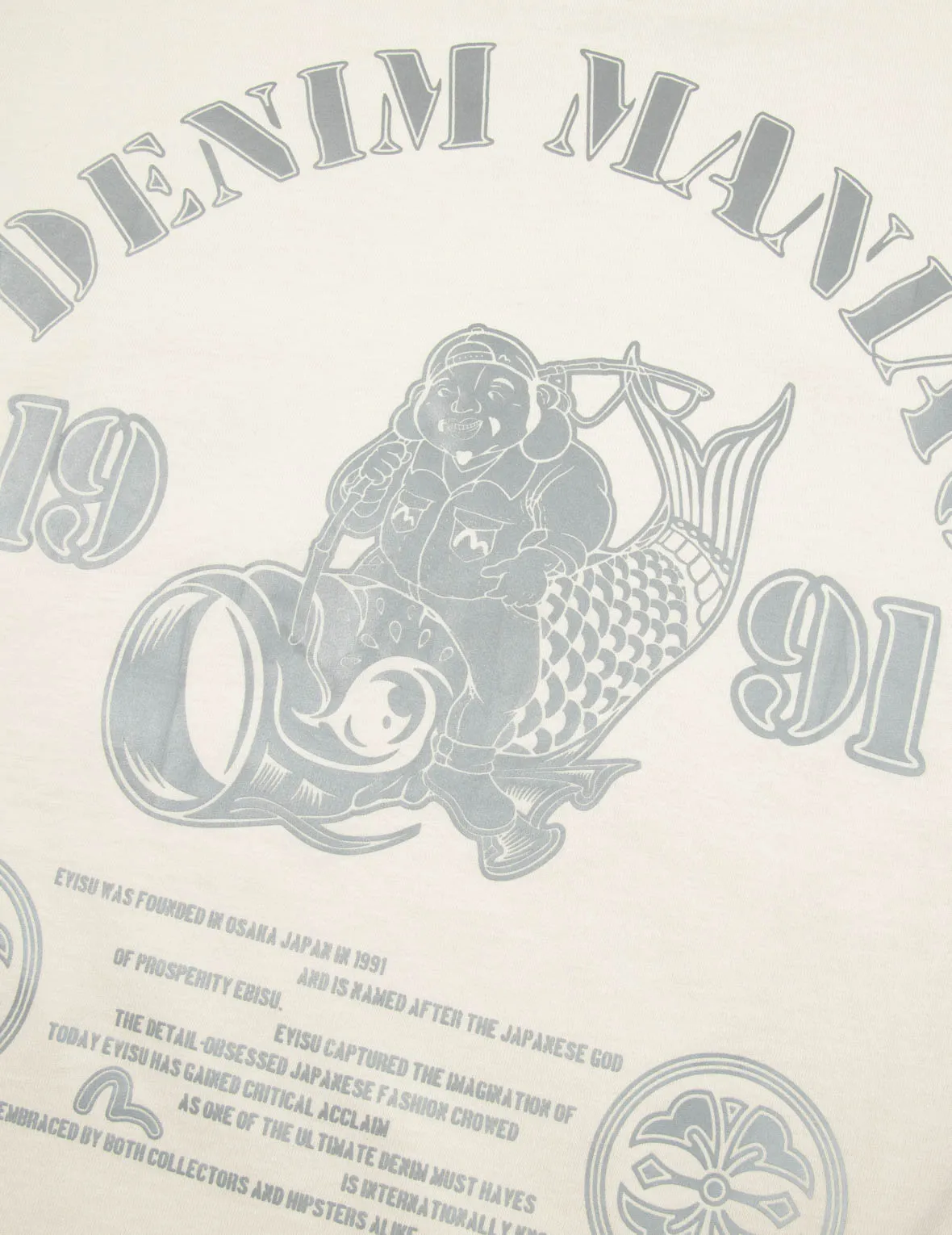SPRING/ SUMMER COLLECTION 2025 Fortune God Reflective Heat Transfer Print Loose Fit T-shirt