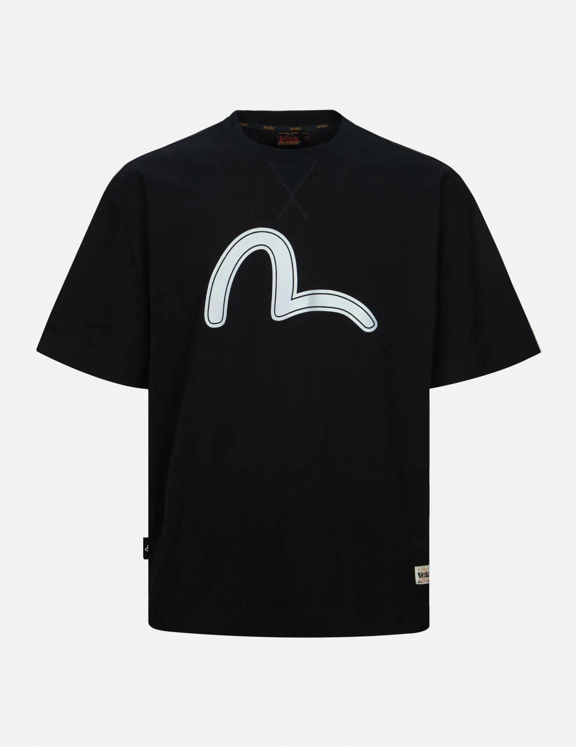 SPRING/ SUMMER COLLECTION 2025 Fortune God Reflective Heat Transfer Print Loose Fit T-shirt