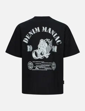 SPRING/ SUMMER COLLECTION 2025 Fortune God Reflective Heat Transfer Print Loose Fit T-shirt