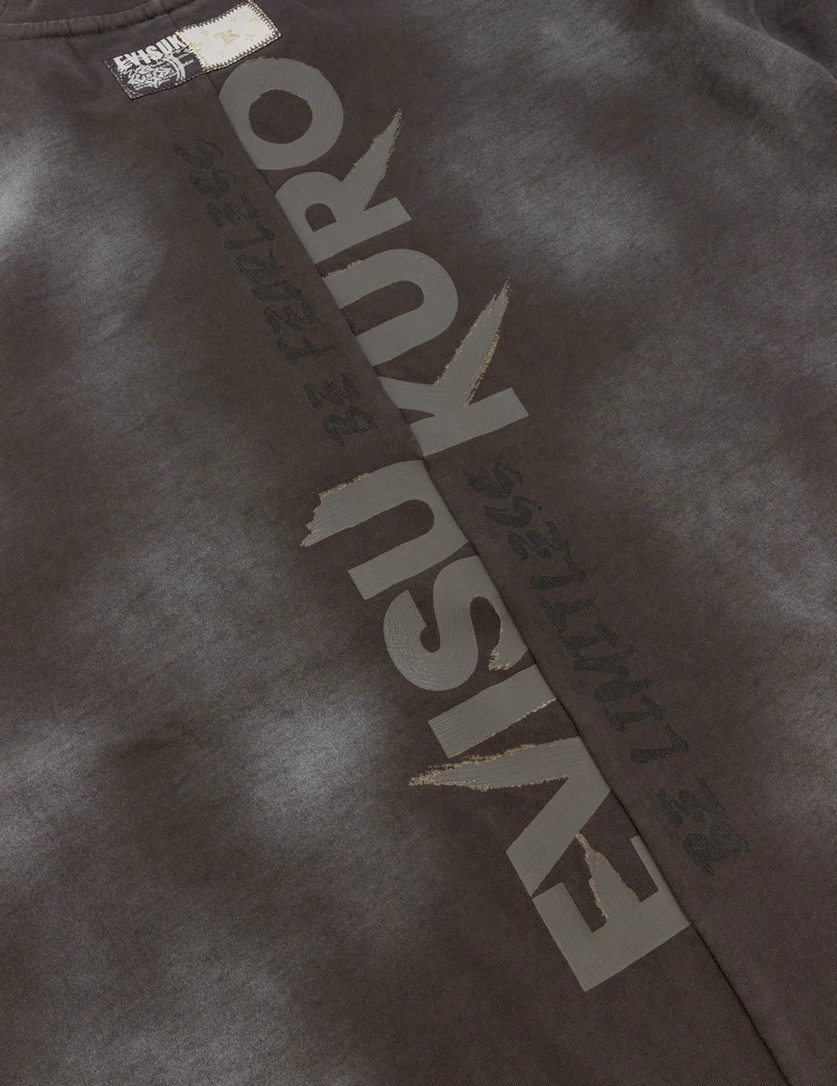 SPRING/ SUMMER COLLECTION 2025 Garment Dyed Calligraphy Logo Print Oversized T-shirt
