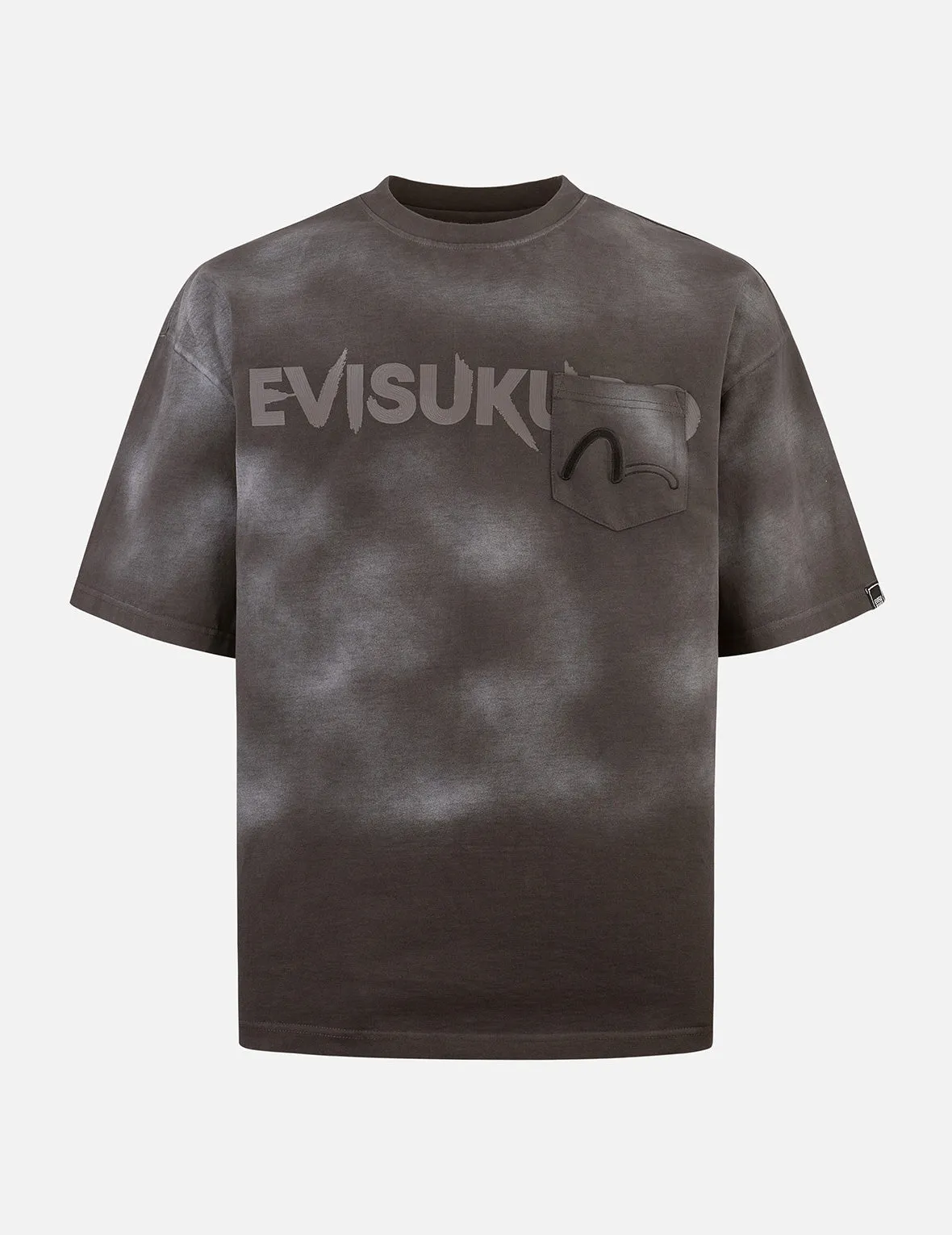SPRING/ SUMMER COLLECTION 2025 Garment Dyed Calligraphy Logo Print Oversized T-shirt