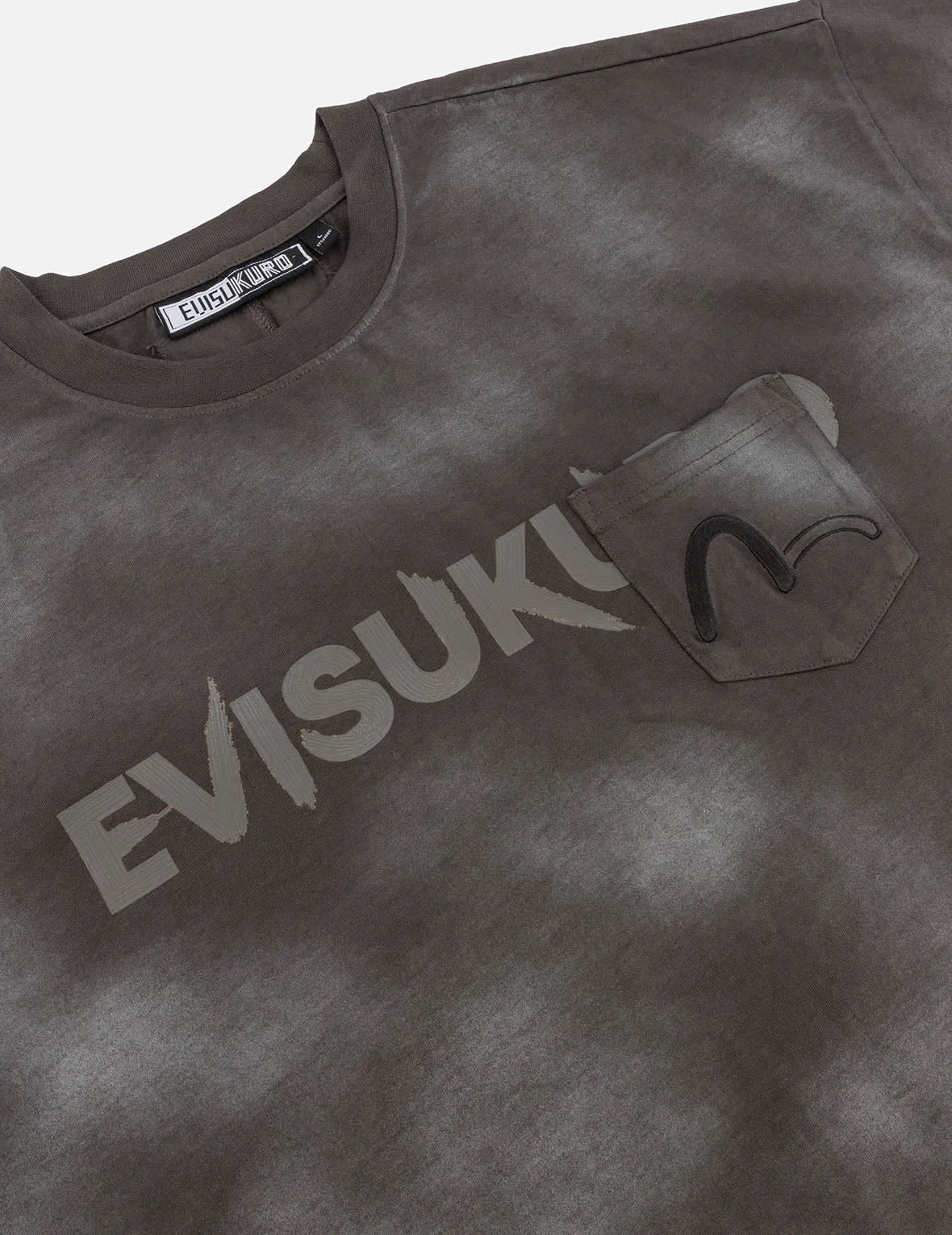 SPRING/ SUMMER COLLECTION 2025 Garment Dyed Calligraphy Logo Print Oversized T-shirt