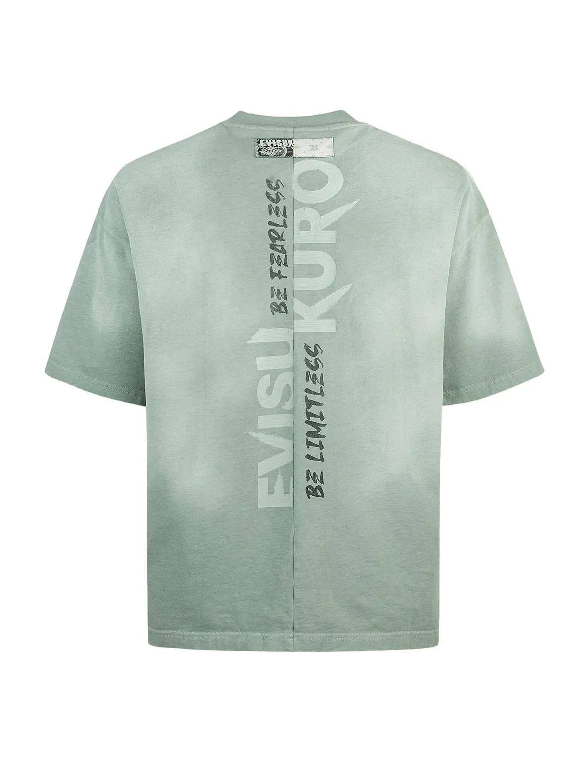 SPRING/ SUMMER COLLECTION 2025 Garment Dyed Calligraphy Logo Print Oversized T-shirt