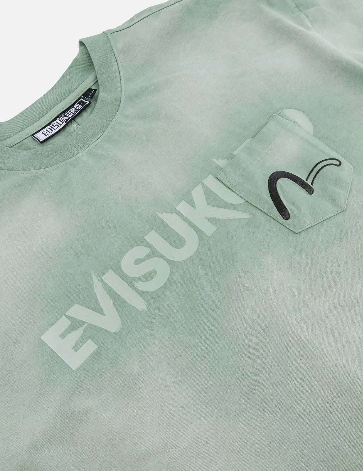 SPRING/ SUMMER COLLECTION 2025 Garment Dyed Calligraphy Logo Print Oversized T-shirt