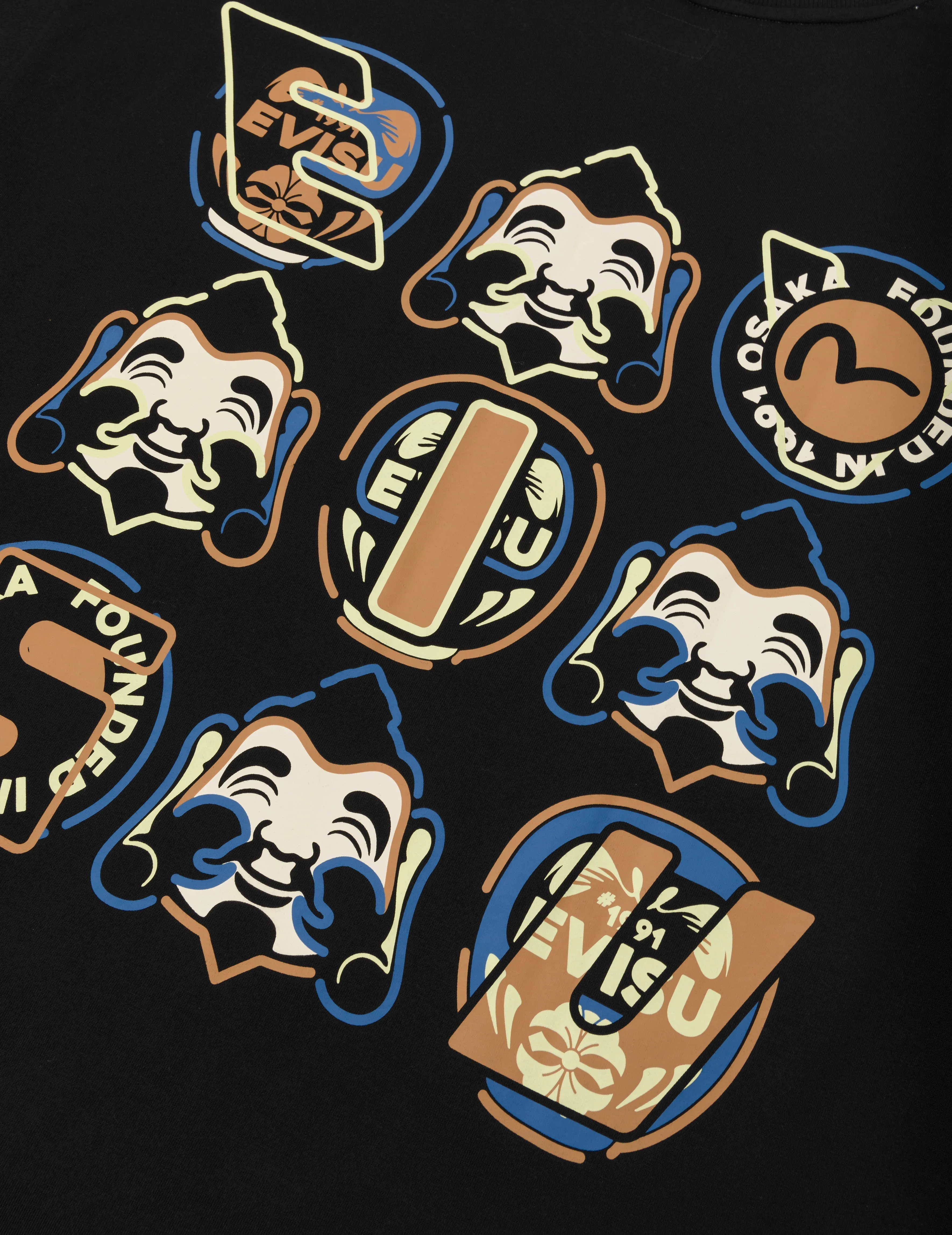 SPRING/ SUMMER COLLECTION 2025 Godhead and Daruma Print Loose Fit T-Shirt