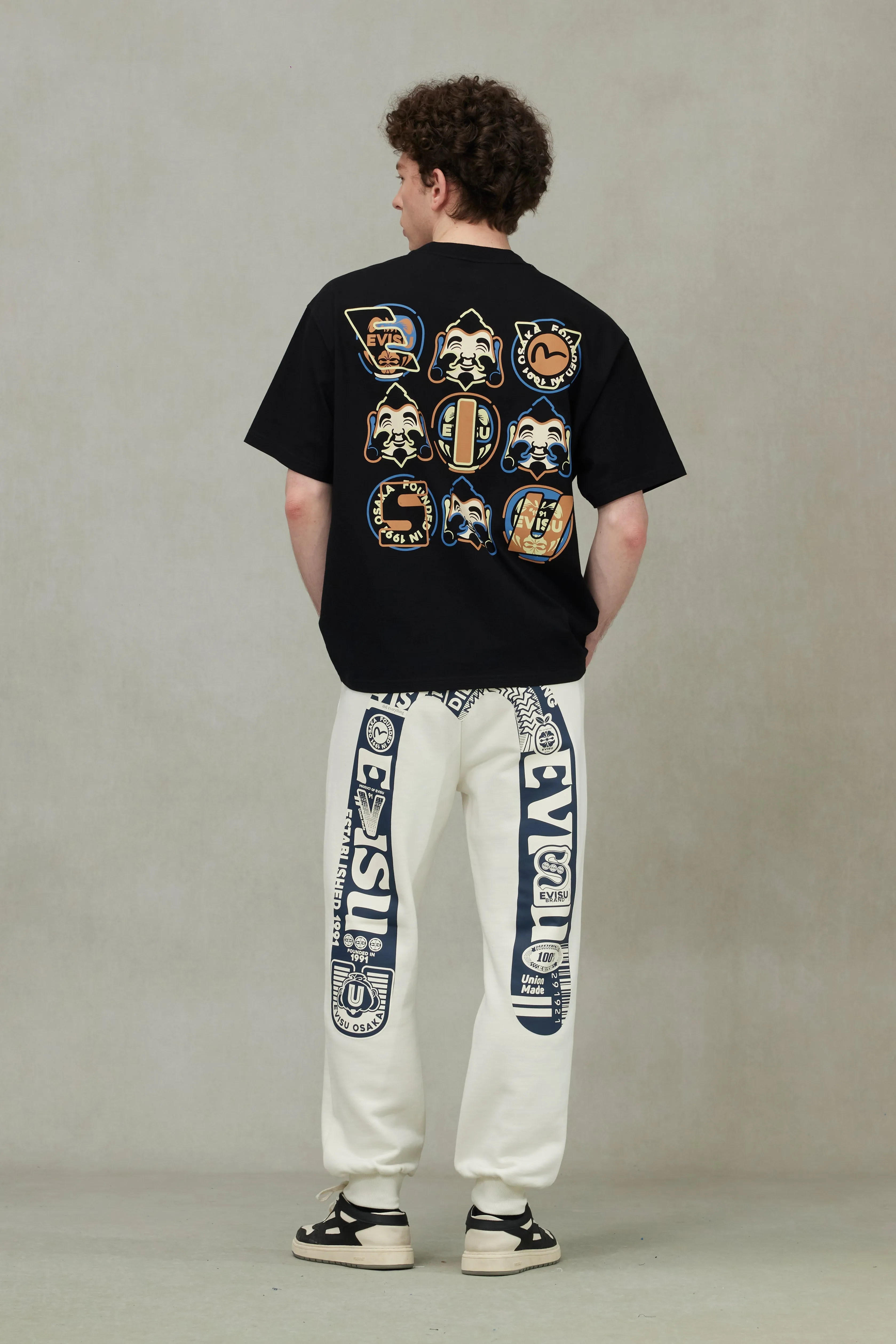 SPRING/ SUMMER COLLECTION 2025 Godhead and Daruma Print Loose Fit T-Shirt