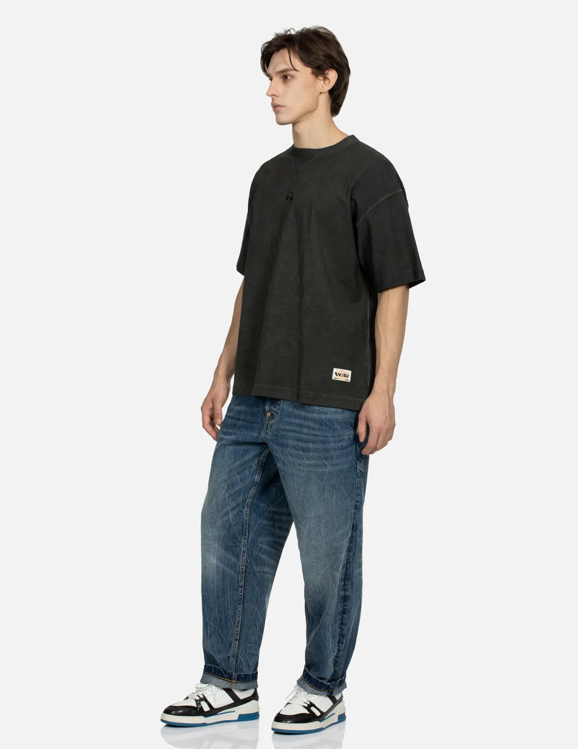 SPRING/ SUMMER COLLECTION 2025 Godhead Embroidery and Kamon Print Loose Fit T-shirt