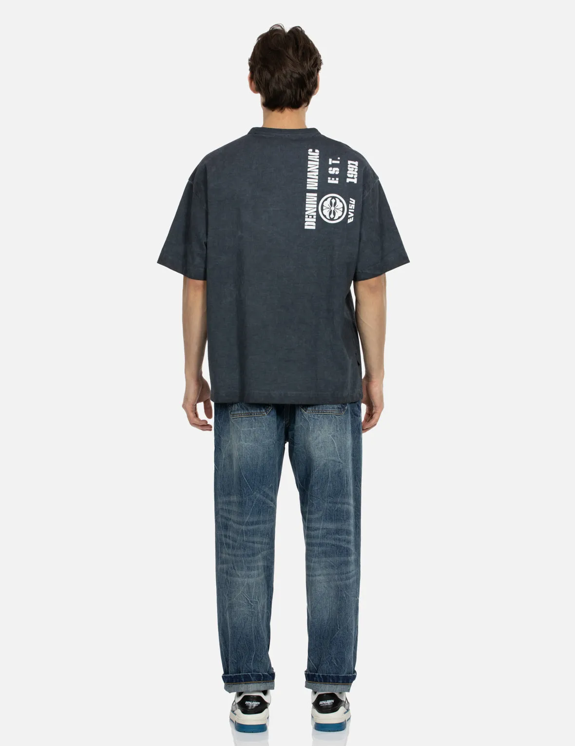 SPRING/ SUMMER COLLECTION 2025 Godhead Embroidery and Kamon Print Loose Fit T-shirt