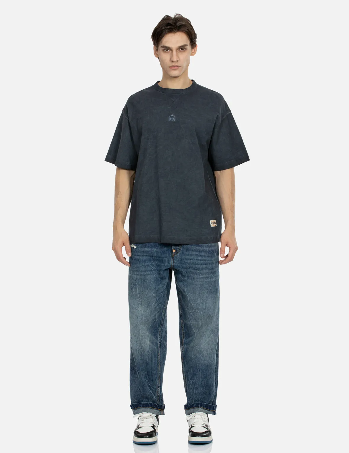 SPRING/ SUMMER COLLECTION 2025 Godhead Embroidery and Kamon Print Loose Fit T-shirt