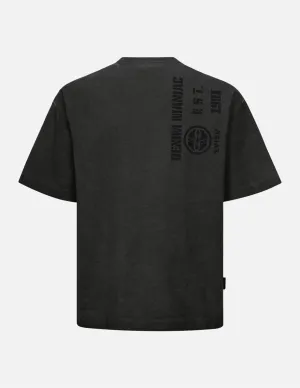 SPRING/ SUMMER COLLECTION 2025 Godhead Embroidery and Kamon Print Loose Fit T-shirt
