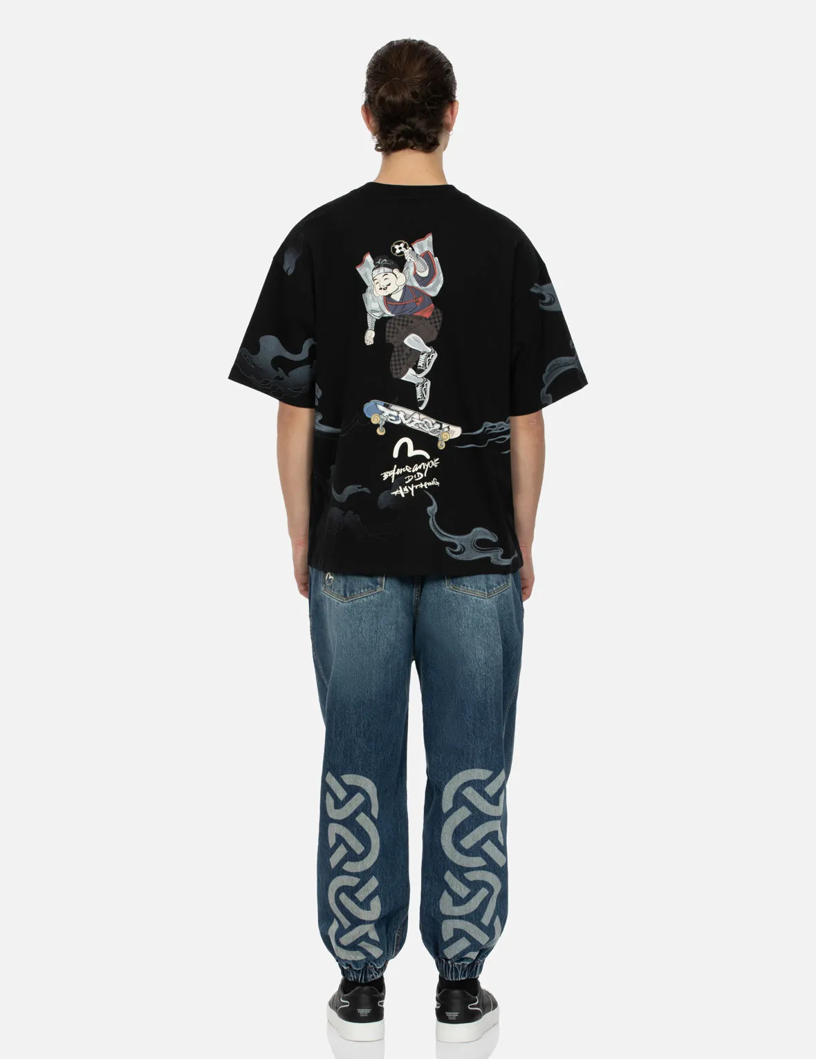 SPRING/ SUMMER COLLECTION 2025 Godhead Ninja Print Loose Fit T-shirt