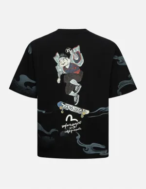 SPRING/ SUMMER COLLECTION 2025 Godhead Ninja Print Loose Fit T-shirt