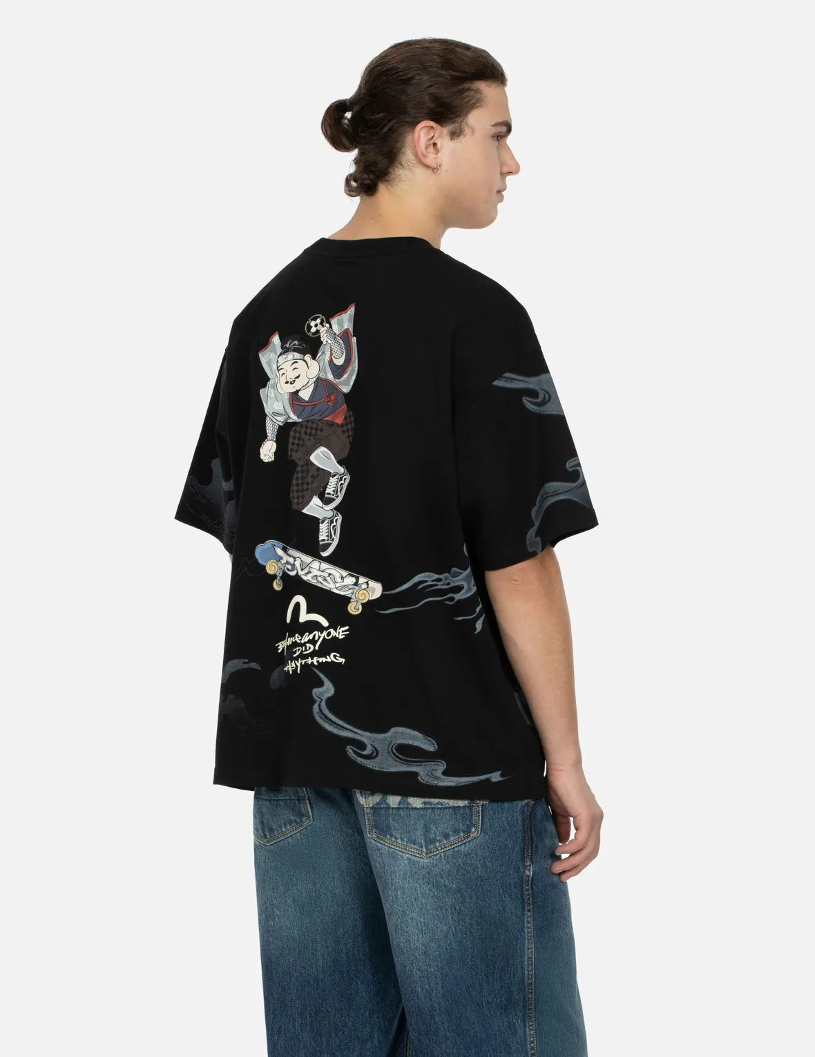 SPRING/ SUMMER COLLECTION 2025 Godhead Ninja Print Loose Fit T-shirt