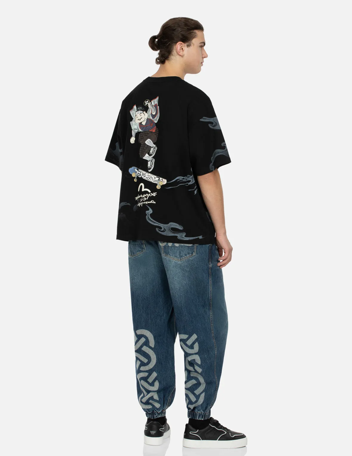 SPRING/ SUMMER COLLECTION 2025 Godhead Ninja Print Loose Fit T-shirt