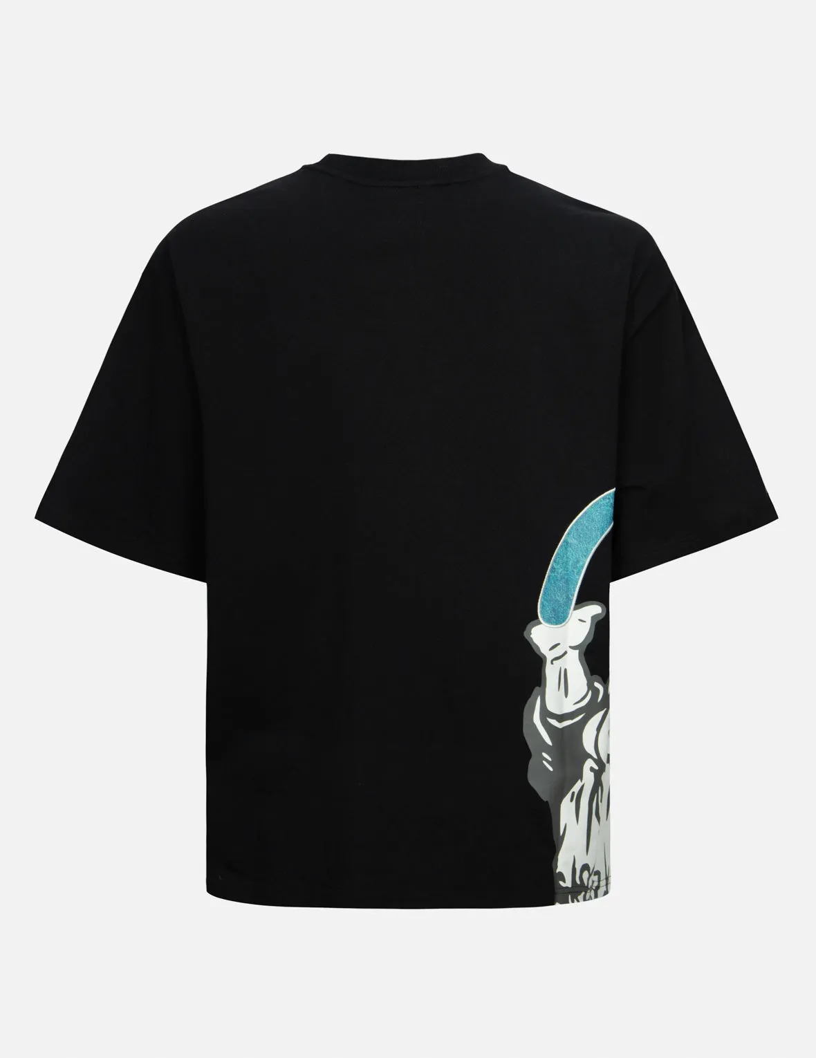 SPRING/ SUMMER COLLECTION 2025 Godhead Print and Seagull Embroidery Loose Fit T-shirt