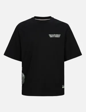 SPRING/ SUMMER COLLECTION 2025 Godhead Print and Seagull Embroidery Loose Fit T-shirt