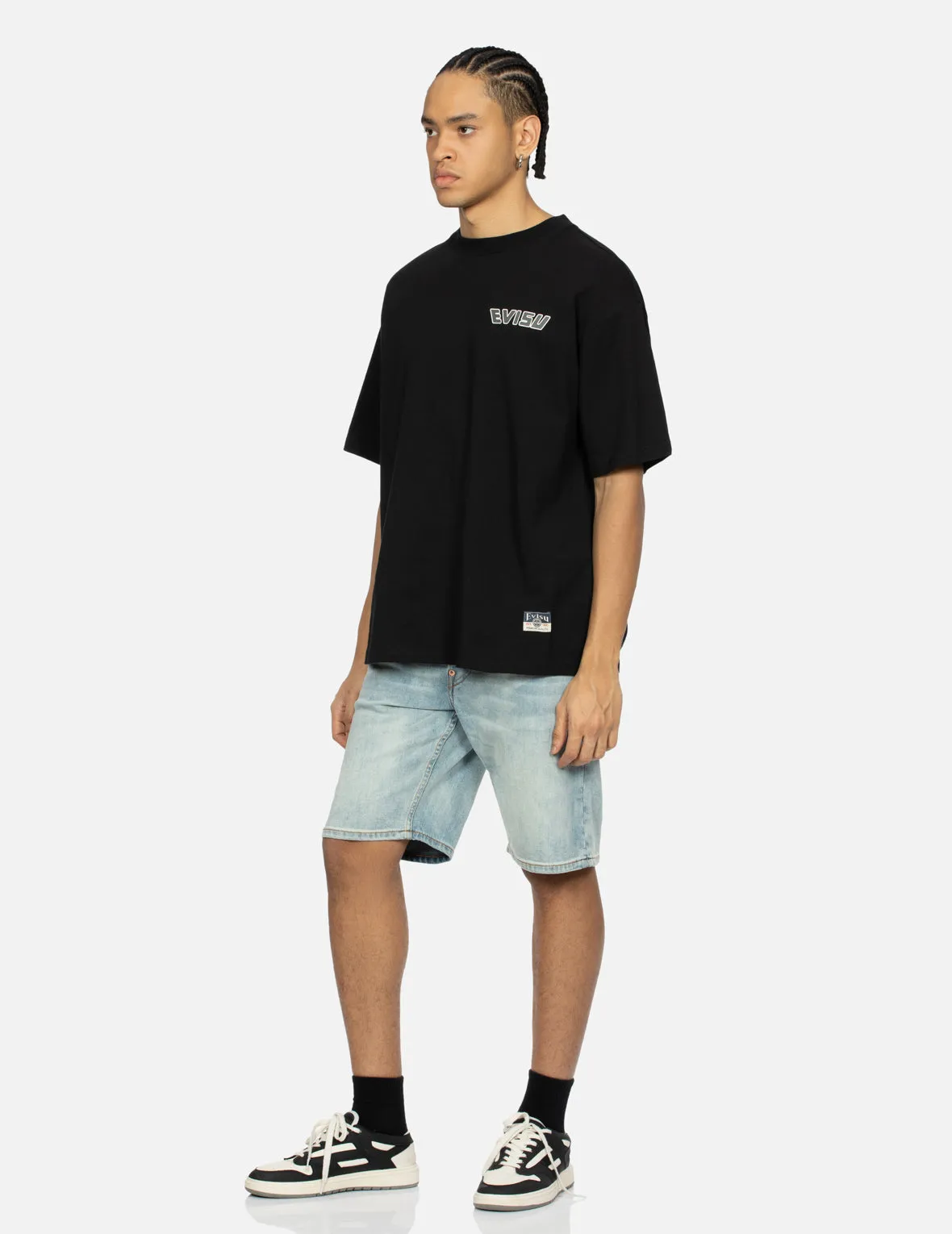 SPRING/ SUMMER COLLECTION 2025 Godhead Print and Seagull Embroidery Loose Fit T-shirt
