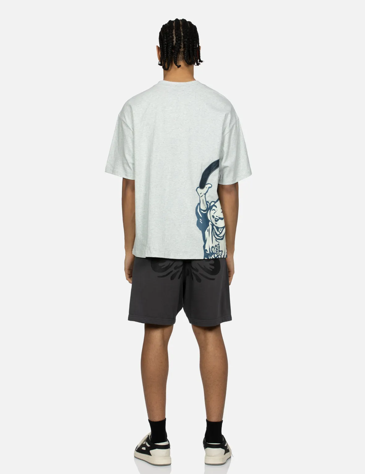 SPRING/ SUMMER COLLECTION 2025 Godhead Print and Seagull Embroidery Loose Fit T-shirt
