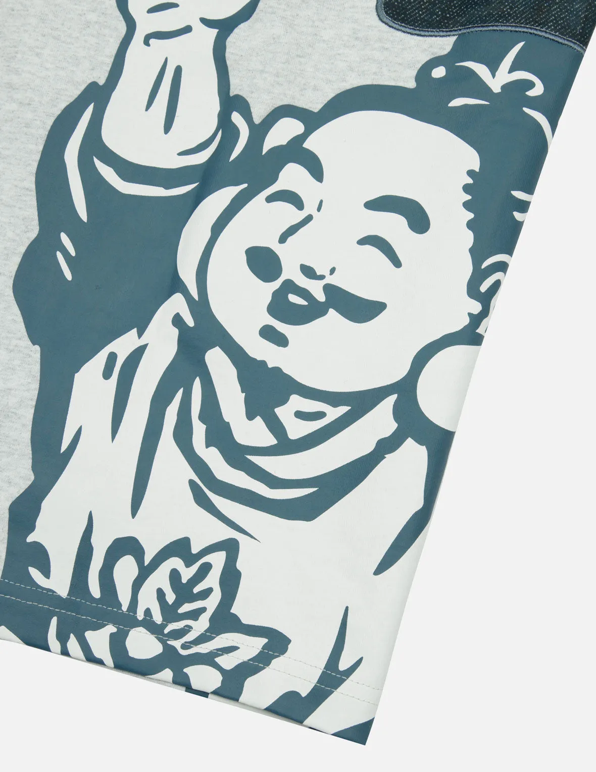 SPRING/ SUMMER COLLECTION 2025 Godhead Print and Seagull Embroidery Loose Fit T-shirt