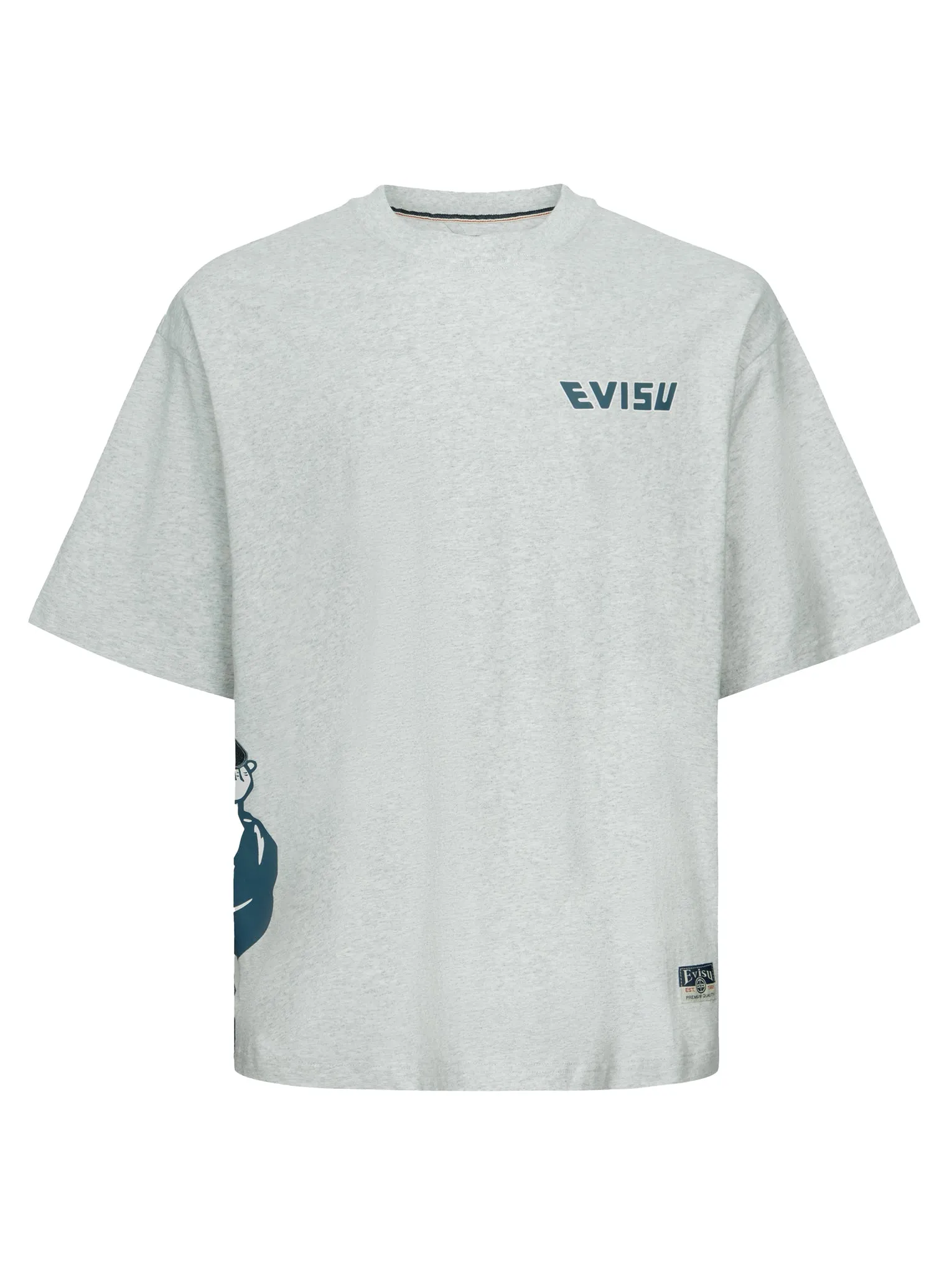 SPRING/ SUMMER COLLECTION 2025 Godhead Print and Seagull Embroidery Loose Fit T-shirt