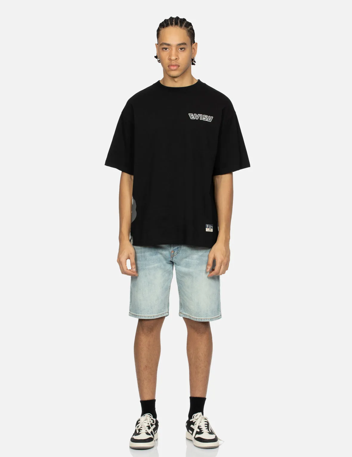 SPRING/ SUMMER COLLECTION 2025 Godhead Print and Seagull Embroidery Loose Fit T-shirt
