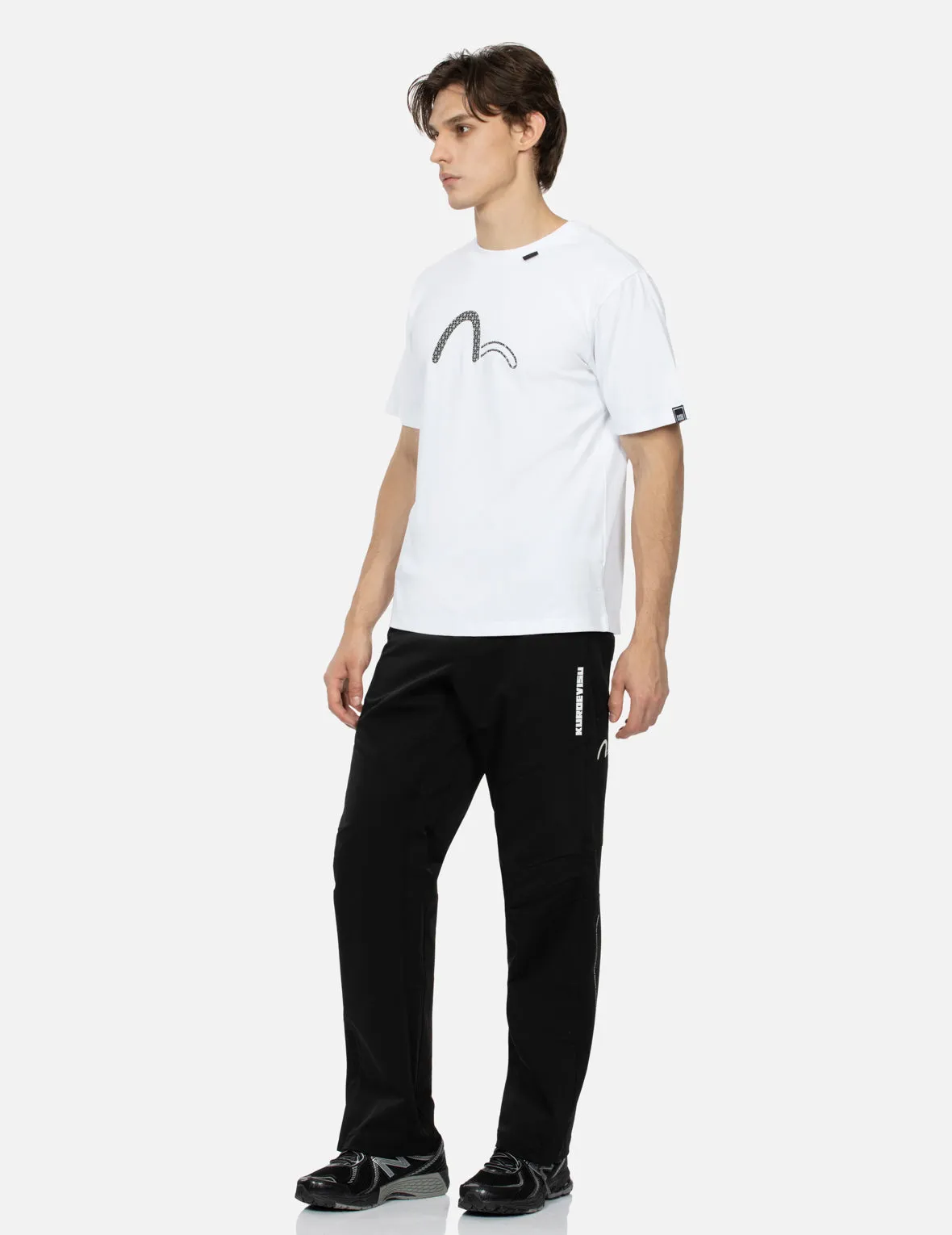 SPRING/ SUMMER COLLECTION 2025 Grid Seagull and Logo Regular Fit T-shirt