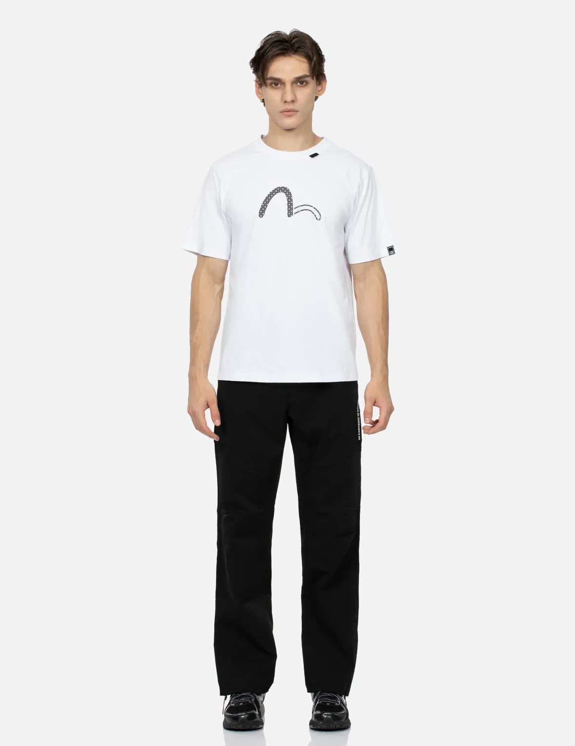 SPRING/ SUMMER COLLECTION 2025 Grid Seagull and Logo Regular Fit T-shirt