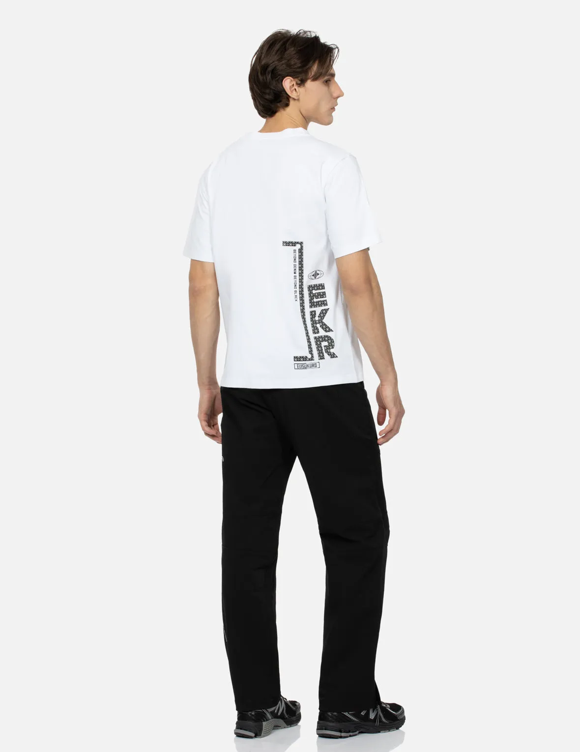 SPRING/ SUMMER COLLECTION 2025 Grid Seagull and Logo Regular Fit T-shirt