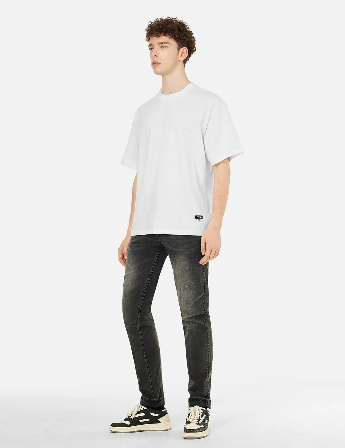 SPRING/ SUMMER COLLECTION 2025 Hakutaku Print and Seagull Emboss Print Loose Fit T-shirt