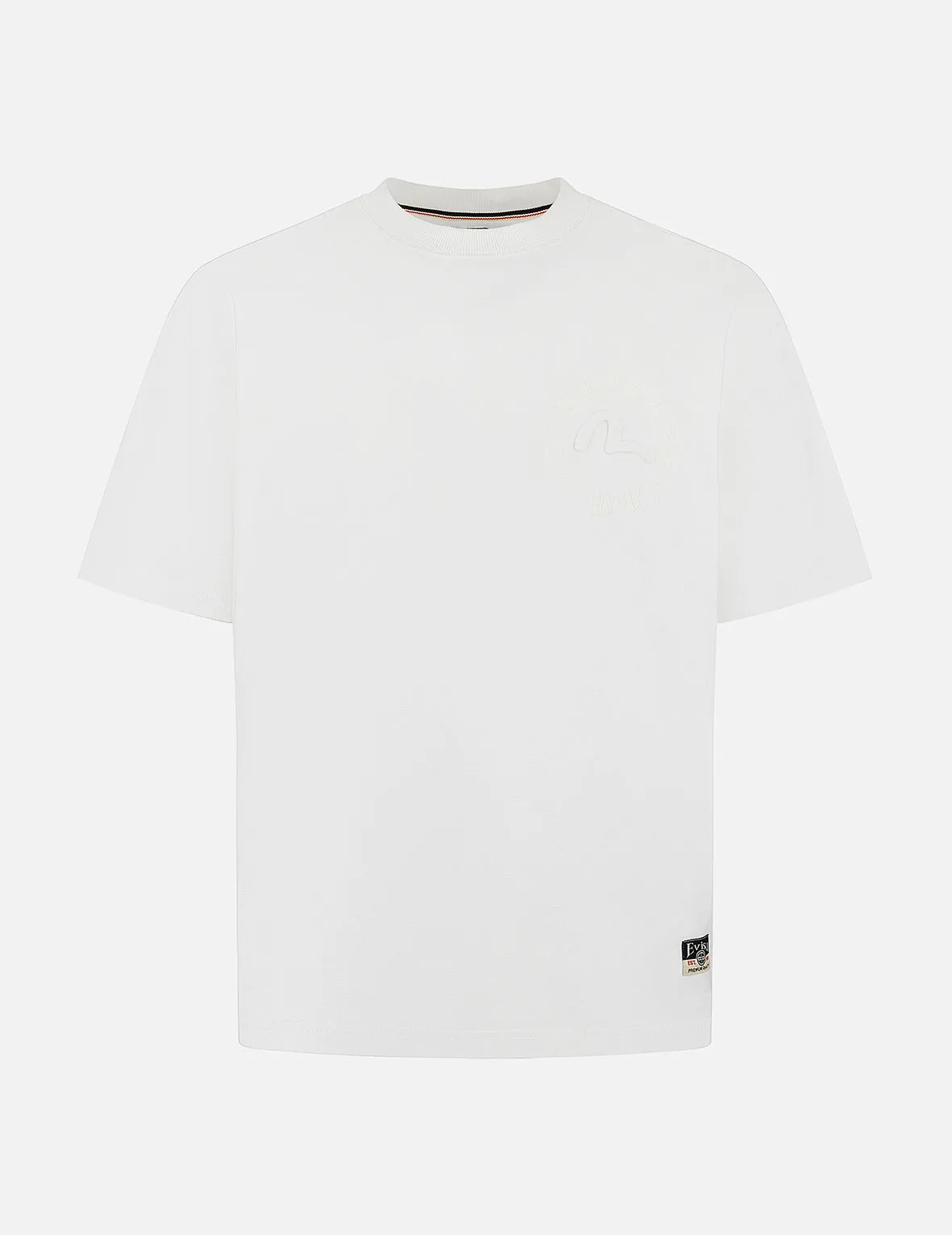 SPRING/ SUMMER COLLECTION 2025 Hakutaku Print and Seagull Emboss Print Loose Fit T-shirt