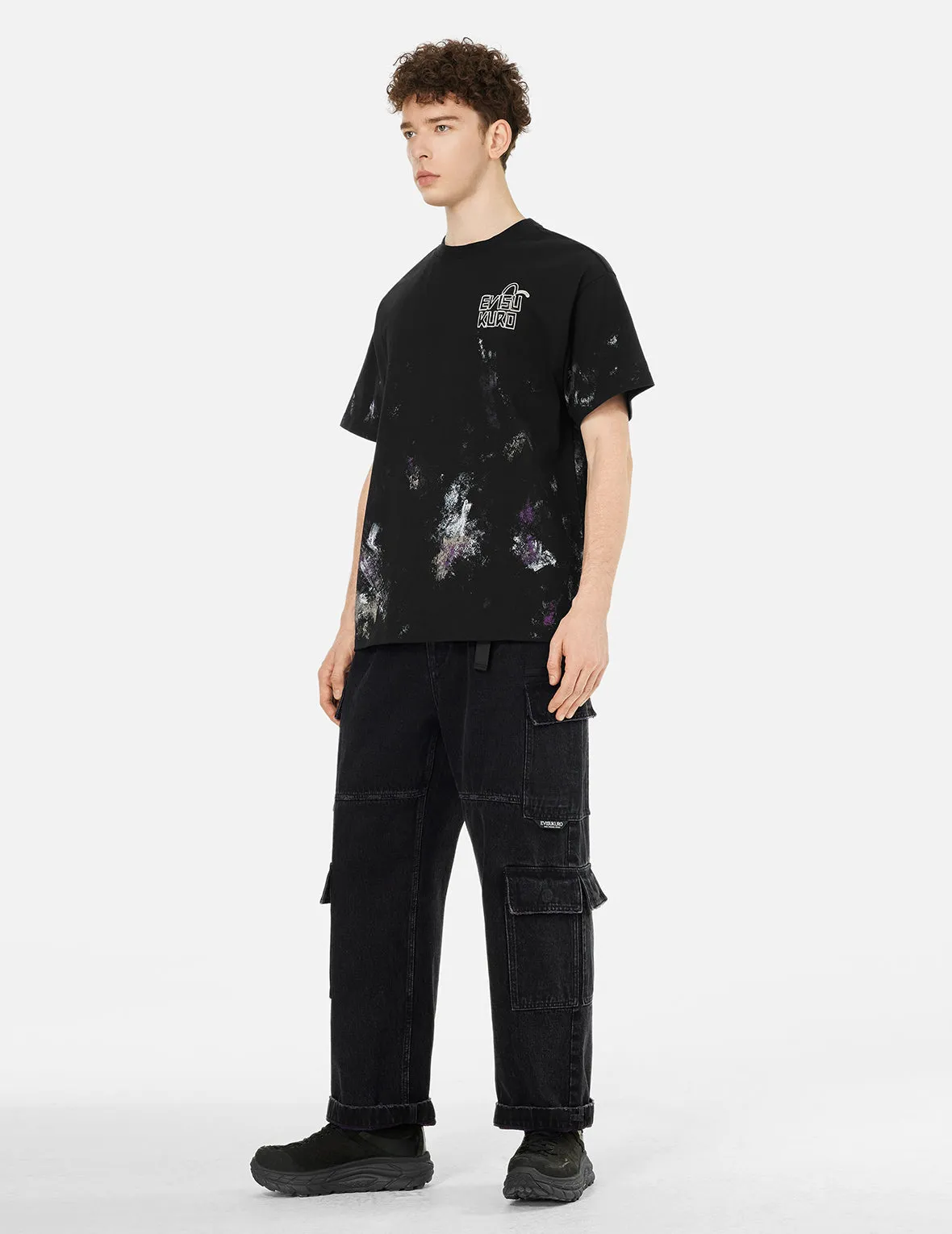 SPRING/ SUMMER COLLECTION 2025 Handbrushed Print Regular Fit T-Shirt